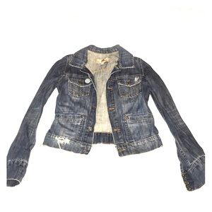 Juicy Couture Distressed Denim Jacket